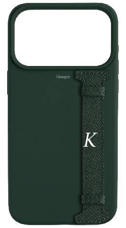 Customized Dark Green Silicon Side Strap Case