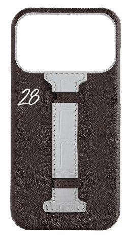 Customized Brown Epsom Middle Strap Case