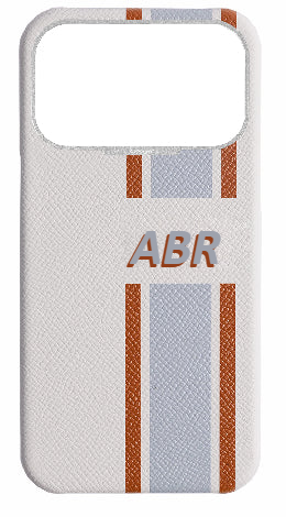 Customized Striped White Strapless Case