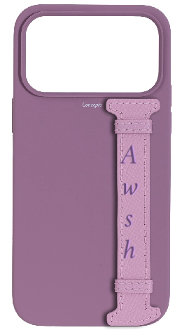 Customized Purple Silicon Side Strap Case