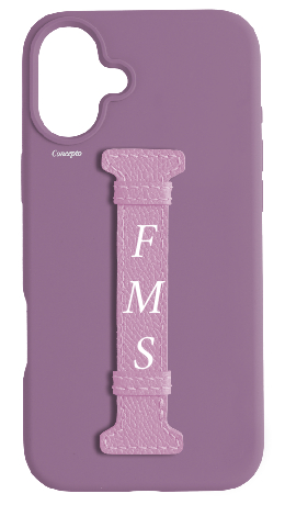 Customized Purple Silicon Middle Strap Case