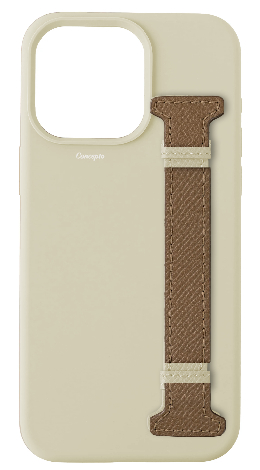Customized White Silicon Side Strap Case