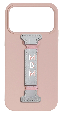 Customized Soft Pink Silicon Middle Strap Case