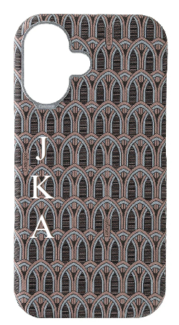 Customized Cream Monogram Strapless Case