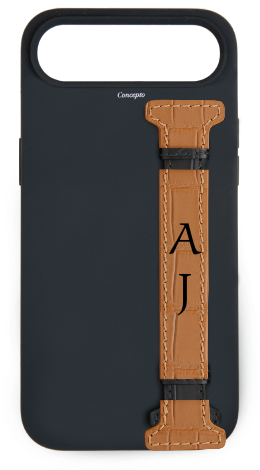 Customized Black Silicon Side Strap Case