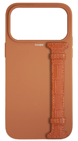 Customized Tan Silicon Side Strap Case