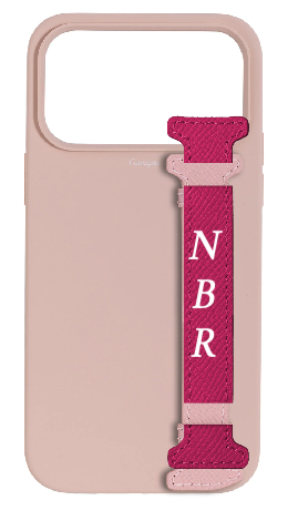 Customized Soft Pink Silicon Side Strap Case