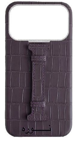 Customized Matte Deep Purple Embossed Crocodile Case