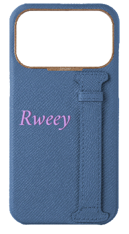Customized Navy Epsom Side Strap Case