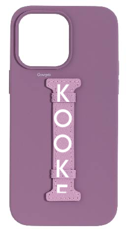 Customized Purple Silicon Middle Strap Case
