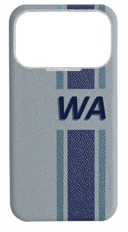 Customized Striped Light Blue Grey Strapless Case