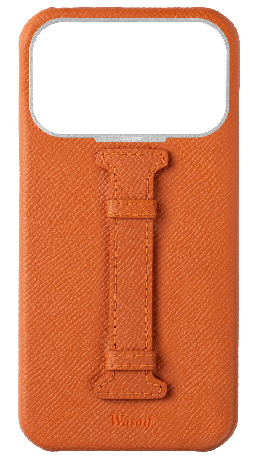 Customized Orange Epsom Middle Strap Case