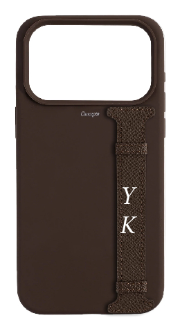 Customized Brown Silicon Side Strap Case