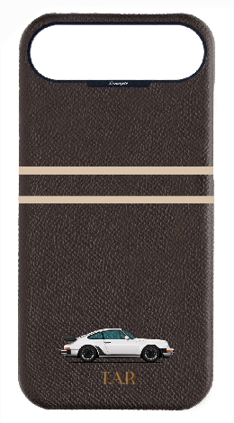 Customized Brown Strapless Epsom Case 
                 Retro Sport Design
