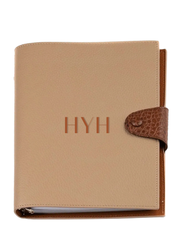 Customized Caramel / Camel Notebook