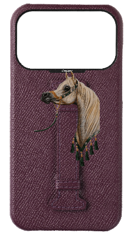 Customized Maroon Epsom Middle Strap Case
