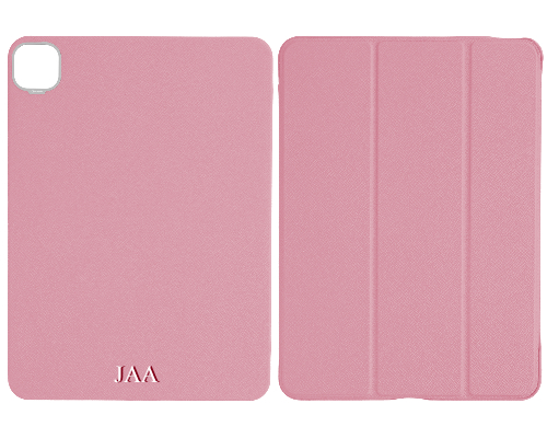 Customized Pink Epsom iPad Case
