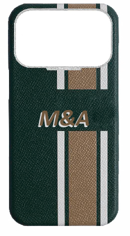 Customized Striped Green Strapless Case