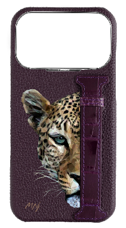 Customized Deep Purple Exotic Crocodile Side Strap Case