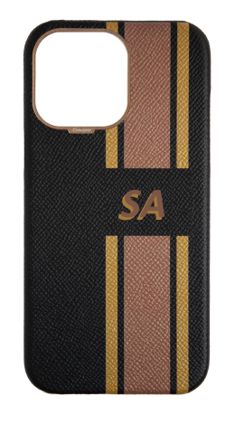 Customized Striped Black Strapless Case