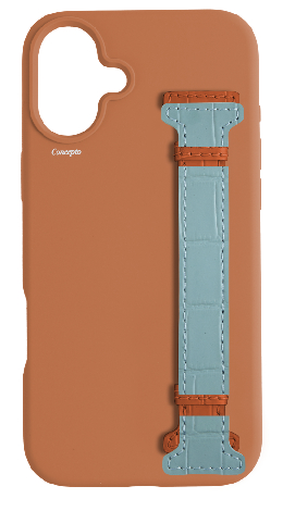 Customized Tan Silicon Side Strap Case