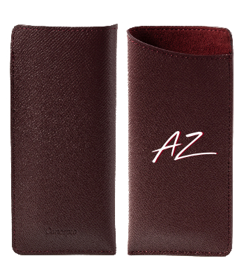 Customized Maroon Sunglasses Sleeve