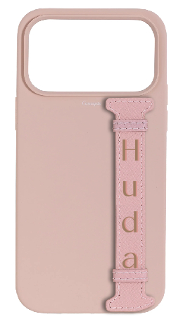 Customized Soft Pink Silicon Side Strap Case