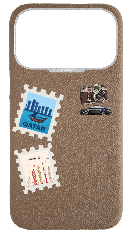 Customized Taupe Strapless Case 
                 Stamp Collection