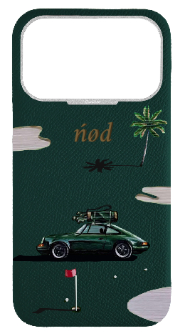 Customized Green Strapless Case 
                 Retro Golf
