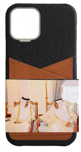 Customized Matte Camel Brown Embossed Pocket Crocodile Case