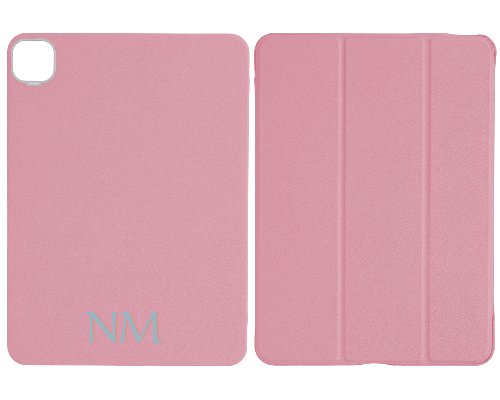 Customized Pink Epsom iPad Case