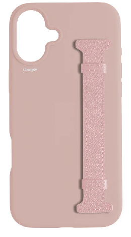 Customized Soft Pink Silicon Side Strap Case