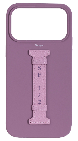 Customized Purple Silicon Middle Strap Case