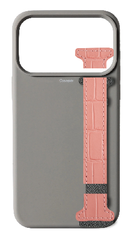 Customized Grey Silicon Side Strap Case