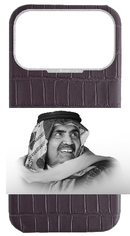 Customized Matte Deep Purple Strapless Embossed Crocodile Case