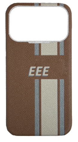 Customized Striped Taupe Strapless Case