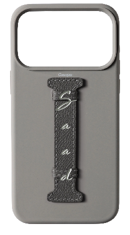 Customized Grey Silicon Middle Strap Case