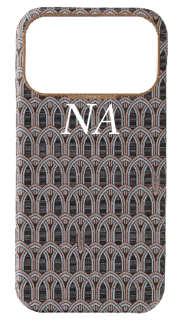 Customized Cream Monogram Strapless Epsom Case