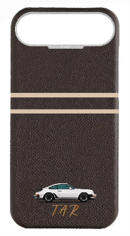 Customized Brown Strapless Epsom Case 
                 Retro Sport Design