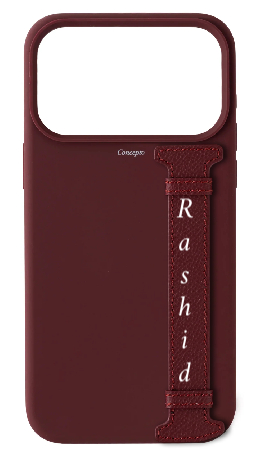 Customized Maroon Silicon Side Strap Case
