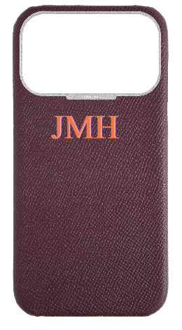 Customized Maroon Strapless Epsom Case