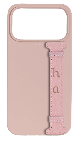 Customized Soft Pink Silicon Side Strap Case