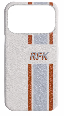 Customized Striped White Strapless Case