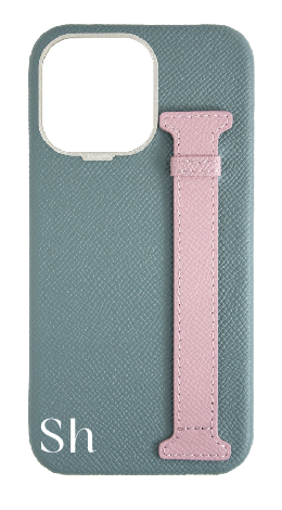 Customized Baby Blue / Pink Limited Edition Side Strap Case