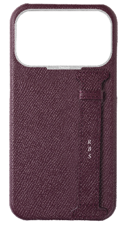 Customized Maroon Epsom Side Strap Case