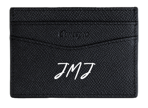 Customized Black Epsom Cardholder
