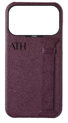 Customized Maroon Epsom Side Strap Case