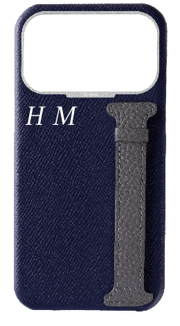 Customized Navy / Grey Limited Edition Side Strap Case