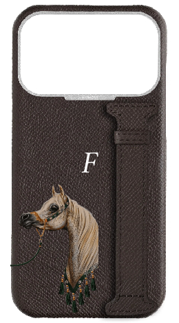 Customized Brown Epsom Side Strap Case