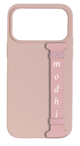 Customized Soft Pink Silicon Side Strap Case